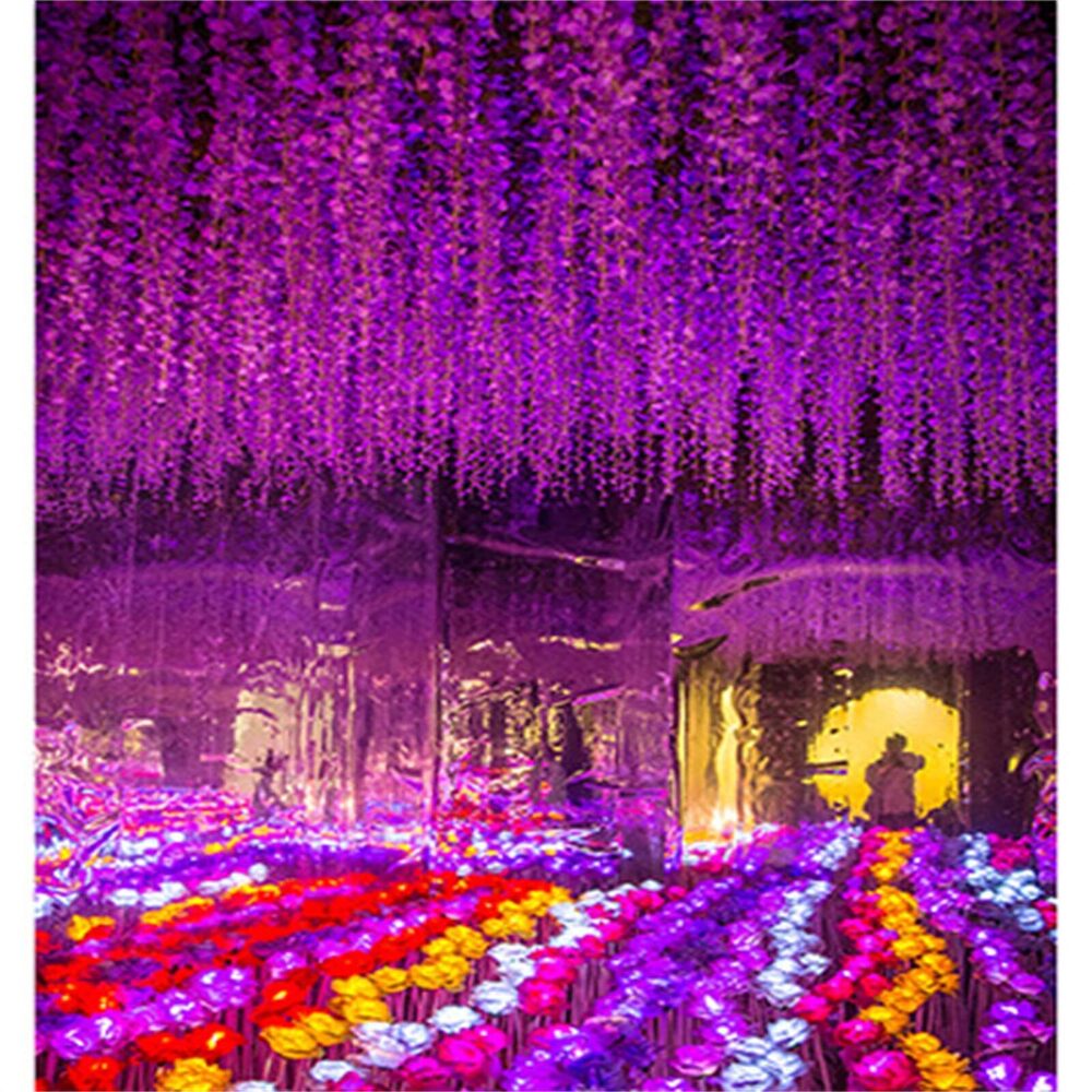 9298 24pcs Wisteria Hanging Flowers,3.6 FT Wisteria,Artificial Wisteria - Picture 6 of 7